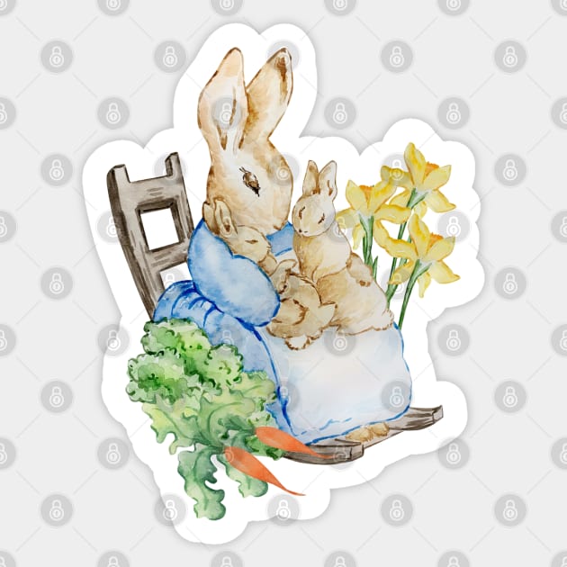 Mommy Rabbit illustration Sticker by Mysooni